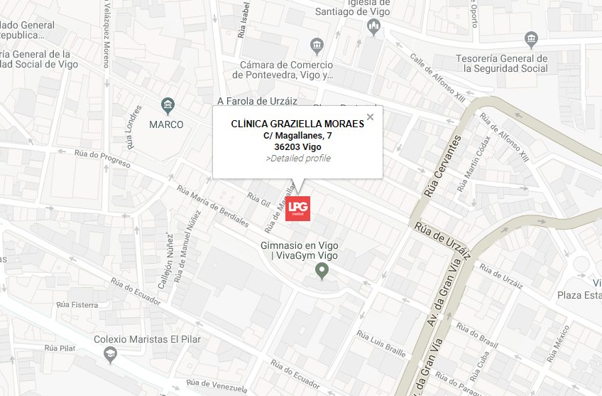 Localización máquina LPG Medica en Clínica Medicina Estética Graziella Moraes en Vigo